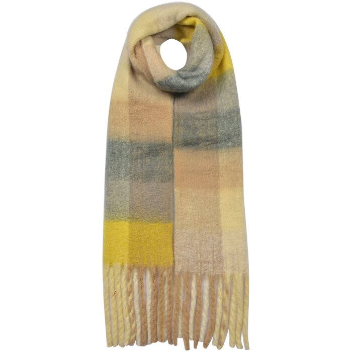 Clayre & Eef JZSC0615Y Sciarpa invernale donna giallo 35x210 cm