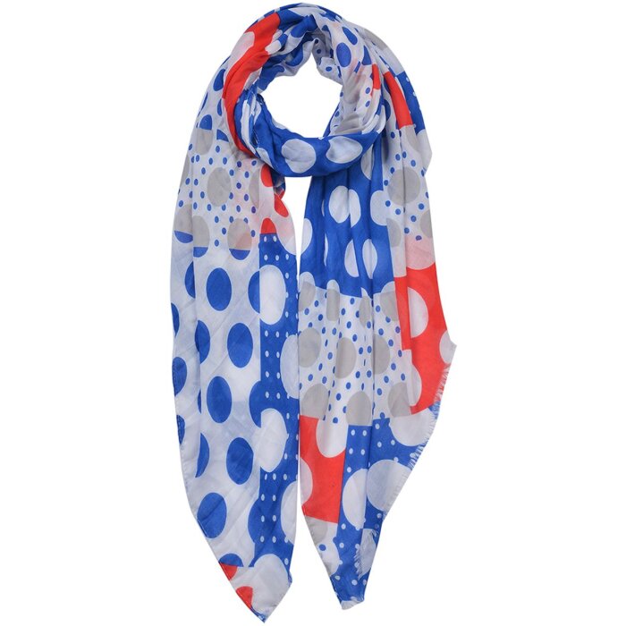 Clayre & Eef JZSC0645 Sciarpa donna modello blu 90x180 cm