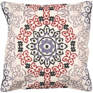Clayre & Eef KT032.055 Copricuscino rosso, beige...