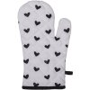 Guanti da forno Clayre & Eef LBS44 Bianco, Nero 18x30 cm