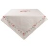 Tovaglia Clayre & Eef Collezione Little Rose 100x100 cm crema