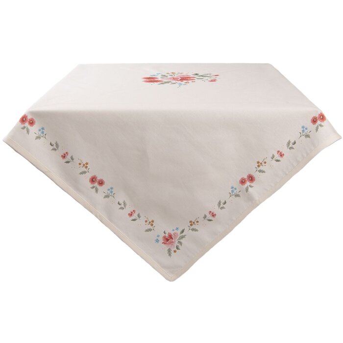 Clayre & Eef LRC15 Tovaglia di Natale Beige 150x150 cm