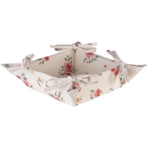 Clayre & Eef LRC47 Cestino per il pane beige 35x35x8 cm