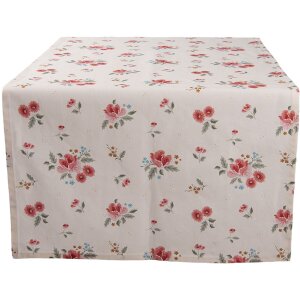 Clayre & Eef LRC64 Runner da tavola Beige 50x140 cm