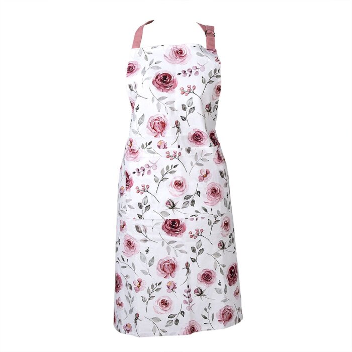 Clayre & Eef RUR41 Grembiule da cucina rosa 70x85 cm