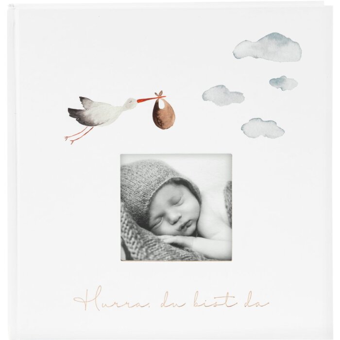 Goldbuch Baby Album Hooray - Youre Here! 30x31 cm 60 pagine bianche