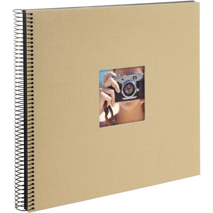 Goldbuch Album a spirale Bella Vista beige 34x30 cm 40 pagine nere