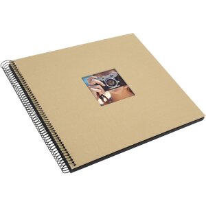 Goldbuch Album a spirale Bella Vista beige 34x30 cm 40 pagine nere