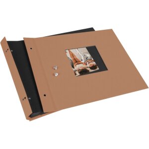 Goldbuch Album a vite Bella Vista nocciola 30x25 cm 40 pagine nere