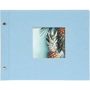 Goldbuch Album a vite Bella Vista azzurro 30x25 cm 40 pagine nere
