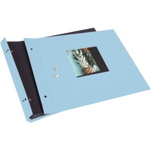 Goldbuch Album a vite Bella Vista azzurro 30x25 cm 40 pagine nere
