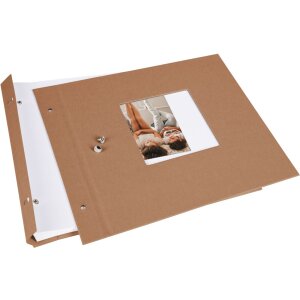 Goldbuch Album a vite Bella Vista nocciola 30x25 cm 40 pagine bianche