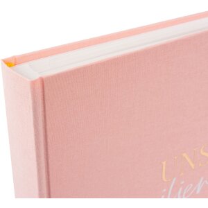 Goldbuch Album fotografico Linum 2.0 rosé famiglia felicità 30x31 cm 60 pagine bianche