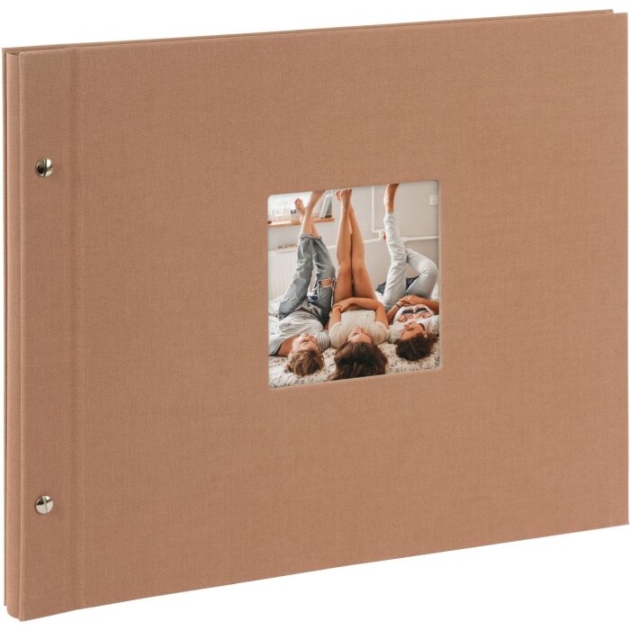 Goldbuch Album a vite Bella Vista nocciola 39x31 cm 40 pagine nere