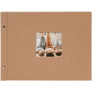 Goldbuch Album a vite Bella Vista nocciola 39x31 cm 40 pagine nere
