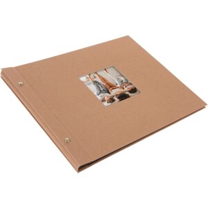 Goldbuch Album a vite Bella Vista nocciola 39x31 cm 40 pagine nere