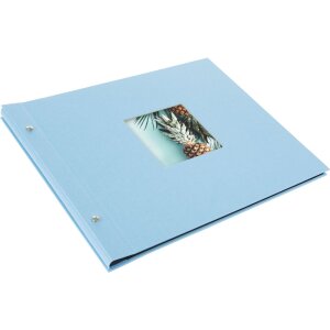 Goldbuch Album a vite Bella Vista azzurro 39x31 cm 40 pagine nere