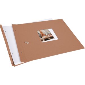 Goldbuch Album a vite Bella Vista nocciola 39x31 cm 40 pagine bianche