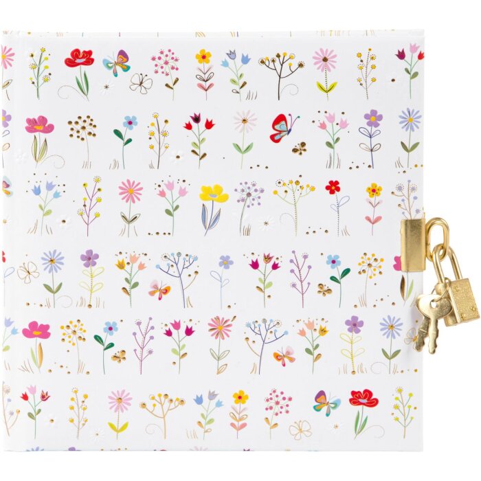 Diario Goldbuch Small & Brave bianco con chiusura 16,5x16,5 cm 96 pagine bianche