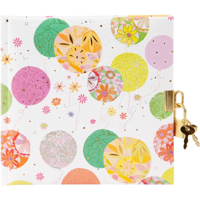 Agenda Goldbuch Celebrate! con serratura 16,5x16,5 cm 96 pagine bianche