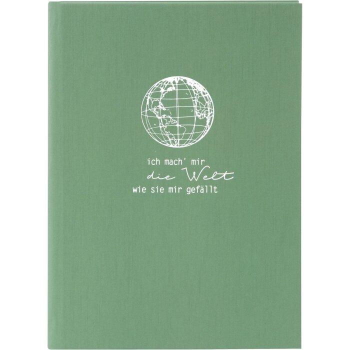 Quaderno Goldbuch sfacciato e libero verde muschio 15x22 cm 200 pagine a puntini
