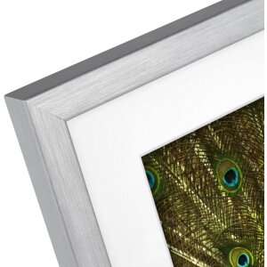 Cornice Goldbuch in legno Pino 20x25 cm argento con passe-partout 13x18 cm