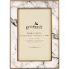 Goldbuch Cornice per ritratto in metallo Marmo 10x15 cm bianco