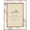 Goldbuch Cornice per ritratto in metallo Marmo 13x18 cm bianco