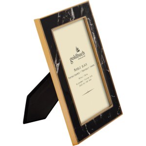 Goldbuch Cornice per ritratto in metallo Marmo 10x15 cm nero