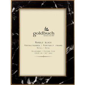 Goldbuch Cornice per ritratto in metallo Marmo 13x18 cm nero