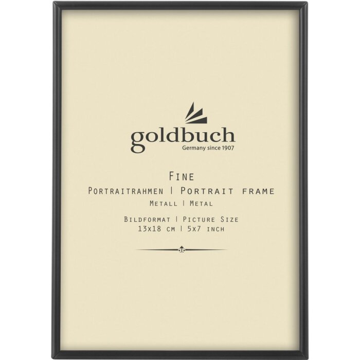Cornice per ritratti in metallo Goldbuch Fine 13x18 cm antracite
