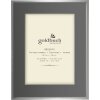 Cornice metallica Goldbuch Argento 13x18 cm con passe-partout grigio
