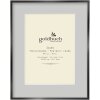 Goldbuch Portafoto in metallo Scuro Nero con Passepartout 13x18 cm