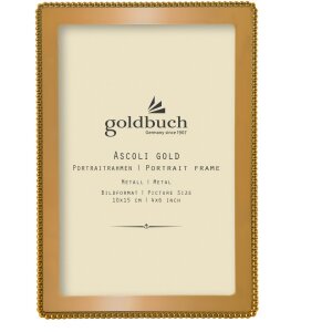 Portafoto in metallo Goldbuch Ascoli oro 10x15 cm