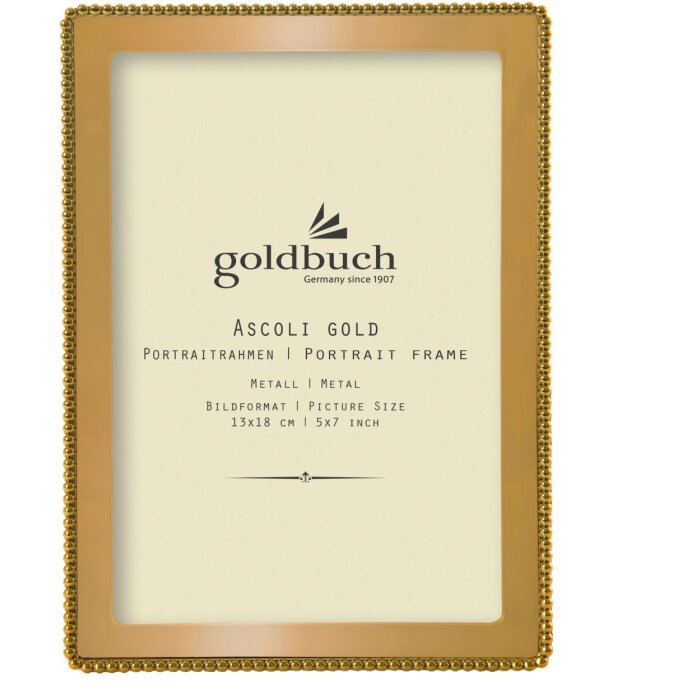 Goldbuch Portafoto in metallo Ascoli oro 13x18 cm