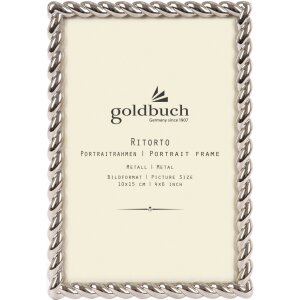 Goldbuch Metallo Cornice Ritorto 10x15 cm argento