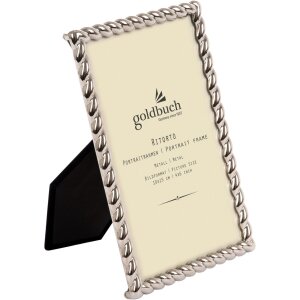 Goldbuch Metallo Cornice Ritorto 10x15 cm argento