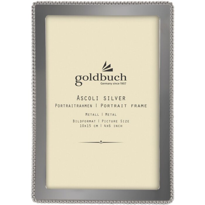 Goldbuch Portafoto in metallo Ascoli argento 10x15 cm