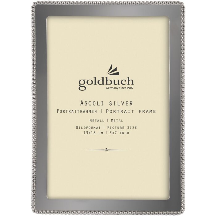 Goldbuch Portafoto in metallo Ascoli argento 13x18 cm