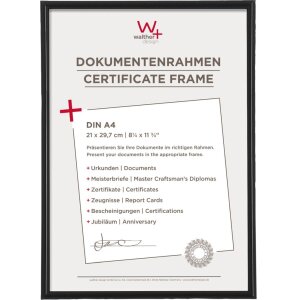 Walther cornice in plastica GALERIA 21x30 cm nero cornice...