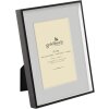 Goldbuch Portafoto in metallo Scuro nero con passe-partout da 10x10 cm a 15x20 cm