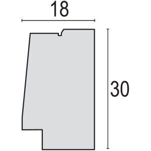 Cornice ZEP Palmi marrone 20x30 cm con Passepartout 15x20 cm
