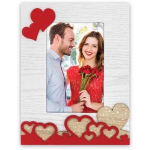 ZEP Portafoto in legno Laila 10x15 cm Hearts