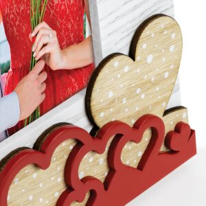 ZEP Portafoto in legno Laila 10x15 cm Hearts