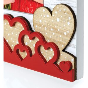 ZEP Portafoto in legno Laila 10x15 cm Hearts