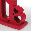 ZEP Portafoto in legno Samantha rosso 10x10 cm (31x19x5 cm)