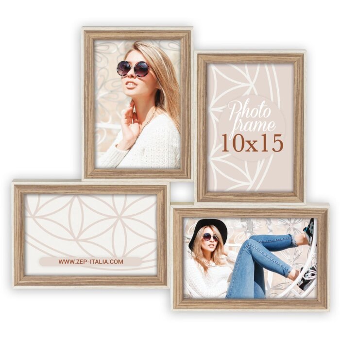 ZEP Cornice in legno Kriss 4 foto 10x15 cm (34x31 cm)