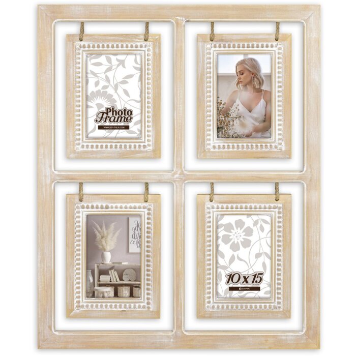 ZEP Cornice da galleria in legno Eimy 4 foto10x15 cm (48x58 cm)