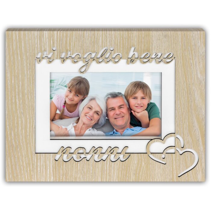 ZEP Cornice per foto in legno Blanca IT 10x15 cm Nonni