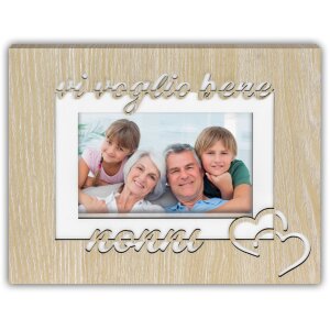 ZEP Cornice per foto in legno Blanca IT 10x15 cm Nonni